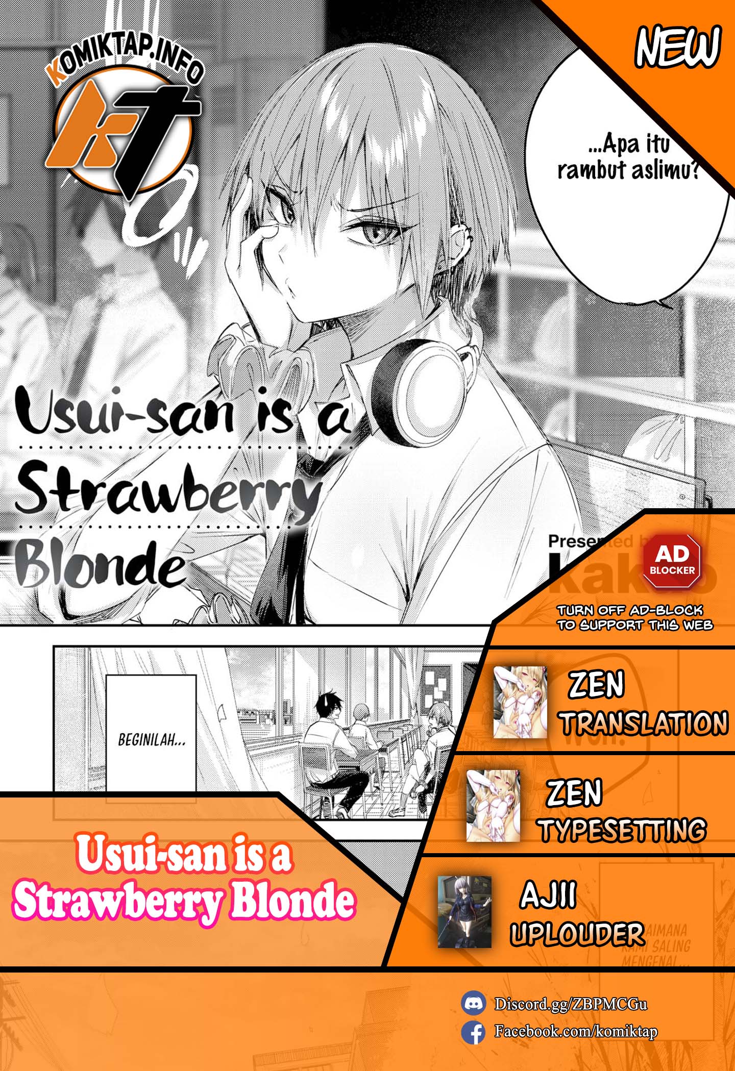 Usui-san is a Strawberry Blonde Chapter 1