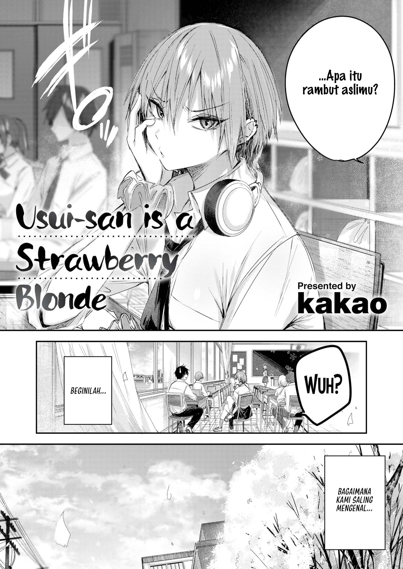 Usui-san is a Strawberry Blonde Chapter 1