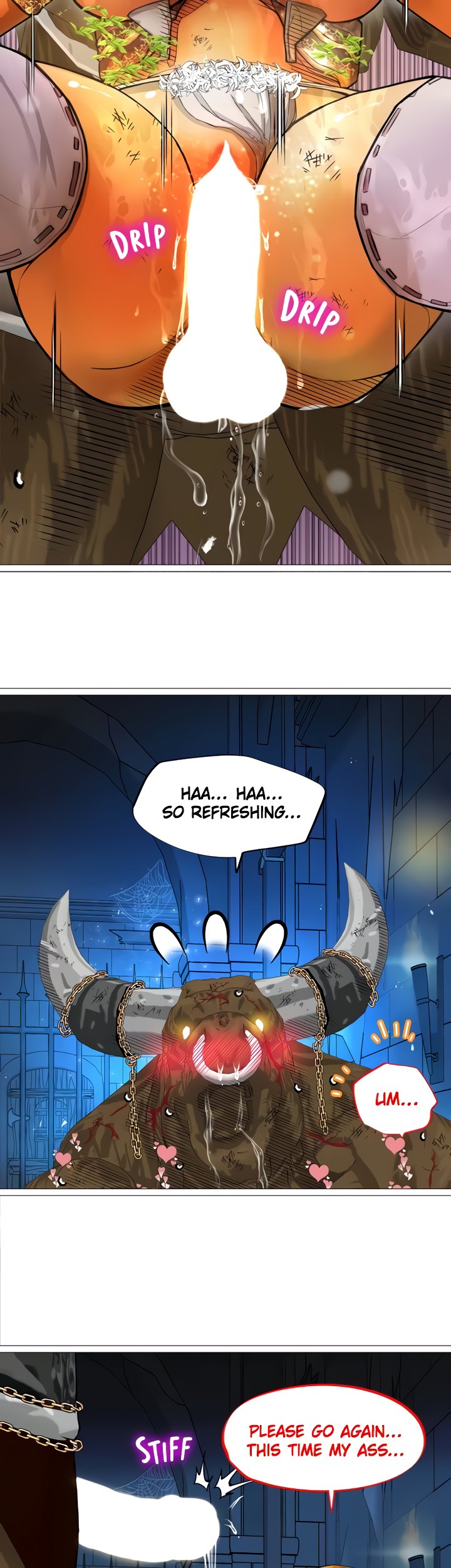 The DARK ELF QUEEN and the SLAVE ORC